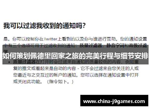 如何策划佩德里回家之旅的完美行程与细节安排